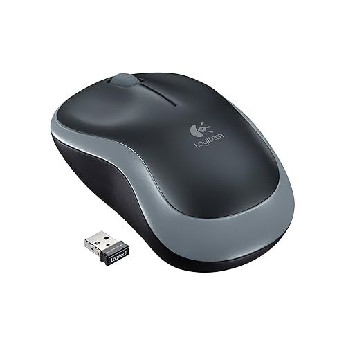 로지텍 Wireless Mouse - Logitech M185 Wireless Mouse,Black Red