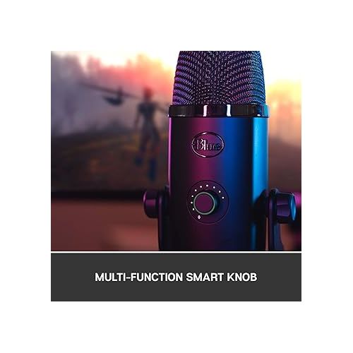 로지텍 Logitech for Creators Blue Yeti X USB Microphone for Gaming, Streaming, Podcasting, Twitch, YouTube, Discord, Recording for PC and Mac, 4 Polar Patterns, Studio Quality Sound, Plug & Play-Dark Grey