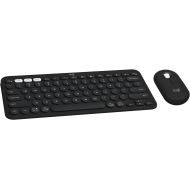 Logitech Pebble 2 Combo, Wireless Keyboard and Mouse, Quiet and Portable, Customizable, Logi Bolt, Bluetooth, Easy-Switch for Windows, macOS, iPadOS, Chrome - Black