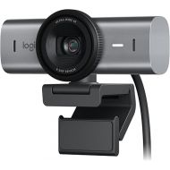 Logitech MX Brio Ultra HD 4K Streaming Webcam, 1080p at 60 FPS, USB-C, Webcam Cover, Works with Microsoft Teams, Zoom, Google Meet - Graphite - With Free Adobe Creative Cloud Subscription