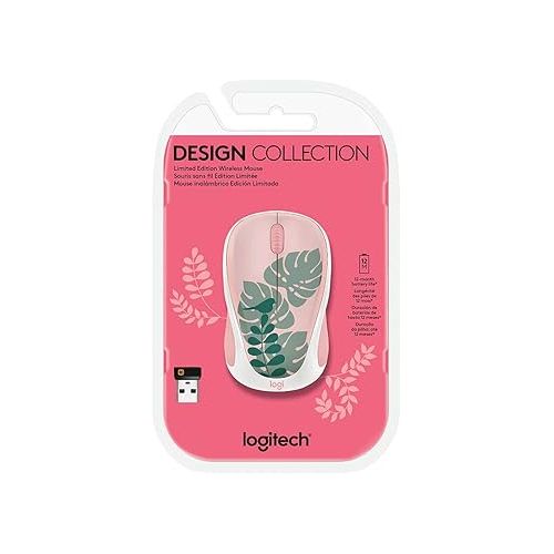 로지텍 Logitech - Design Collection Limited Edition Wireless Compact Mouse with Colorful Designs - Chirpy Bird