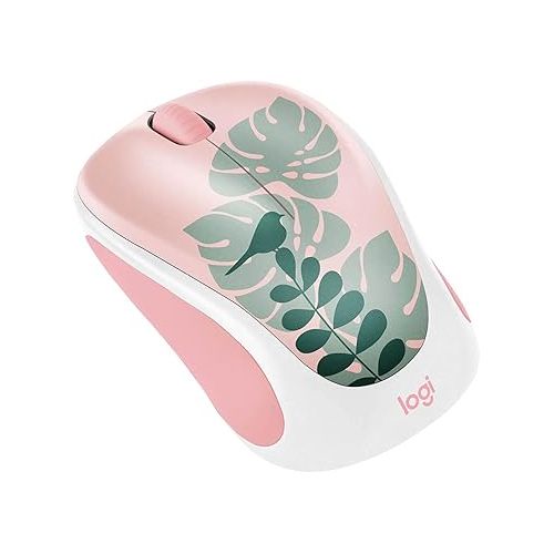 로지텍 Logitech - Design Collection Limited Edition Wireless Compact Mouse with Colorful Designs - Chirpy Bird