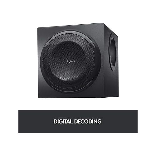 로지텍 Logitech Z906 5.1 Surround Sound Speaker System - THX, Dolby Digital and DTS Digital Certified - Black