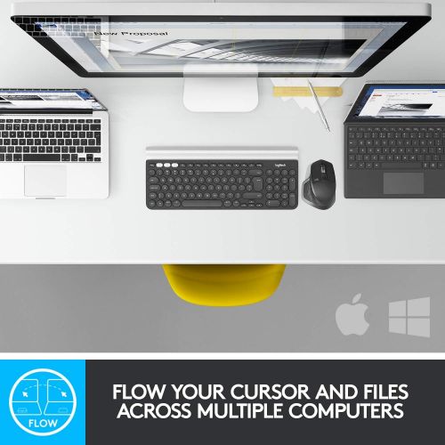 로지텍 Logitech MX Master 2S Wireless Mouse  Use on Any Surface, Hyper-fast Scrolling, Ergonomic Shape, Rechargeable, Control up to 3 Apple Mac and Windows Computers (Bluetooth or USB),