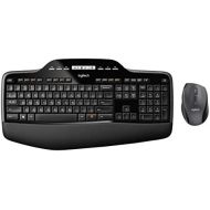 Logitech MK710 Wireless Keyboard and Mouse Combo  Includes Keyboard and Mouse, Stylish Design, Built-In LCD Status Dashboard, Long Battery Life