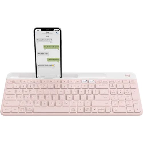 로지텍 Logitech K585 Slim Multi-Device Wireless Keyboard (Rose)