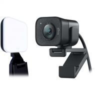 Logitech StreamCam Webcam & Litra Glow Premium Light Streaming Kit