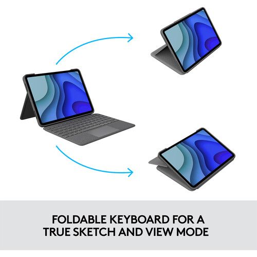 로지텍 Logitech Folio Touch Keyboard and Trackpad Cover for 11