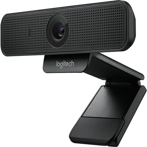 로지텍 Logitech C925e Webcam with USB Condenser Microphone and Accessory Pack (Gloss Black)