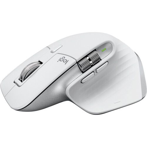 로지텍 Logitech MX Mechanical Wireless Keyboard & MX Master 3S Mouse Set (Tactile Quiet Switches, Pale Gray)