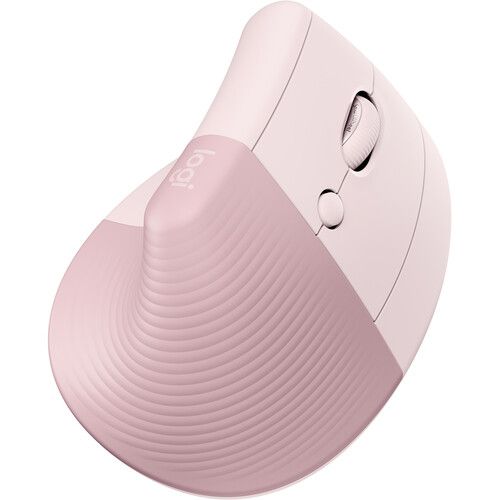 로지텍 Logitech Lift Vertical Ergonomic Wireless Mouse (Rose)