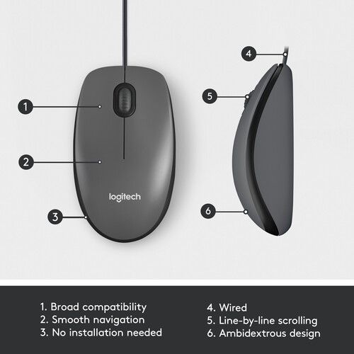 로지텍 Logitech M100 Mouse