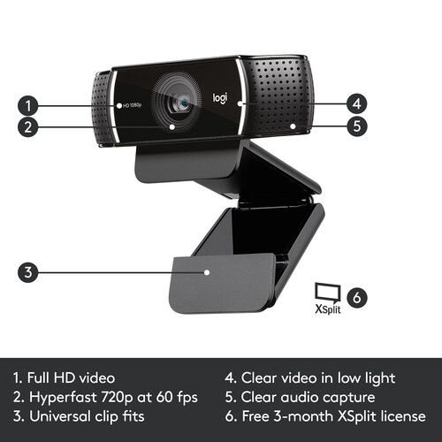 로지텍 Logitech C922 Pro Stream Webcam