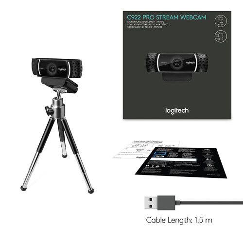 로지텍 Logitech C922 Pro Stream Webcam