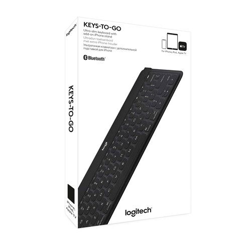 로지텍 Logitech KEYS-TO-GO Wireless Keyboard (Black)