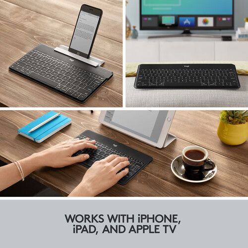 로지텍 Logitech KEYS-TO-GO Wireless Keyboard (Black)
