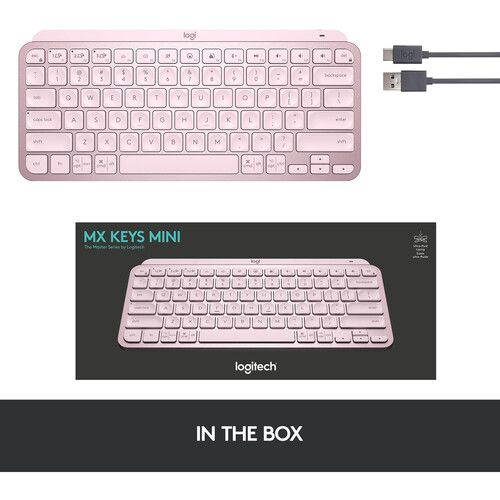 로지텍 Logitech MX Keys Mini Wireless Keyboard (Rose)