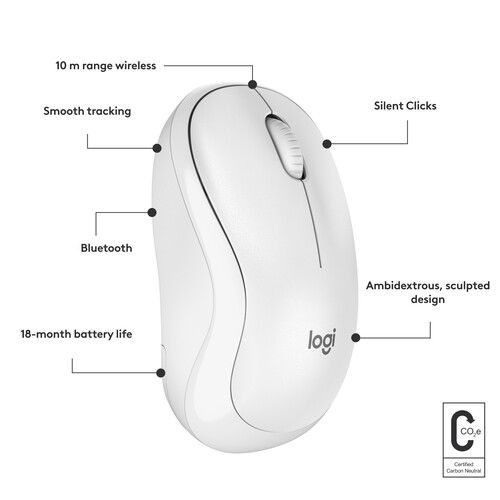 로지텍 Logitech M240 Silent Wireless Mouse (Off-White)