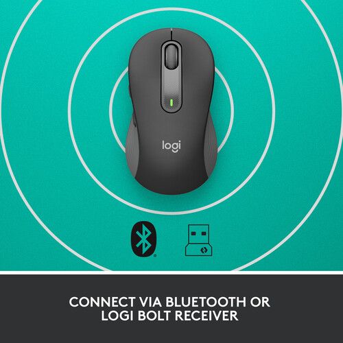 로지텍 Logitech Signature M650 Medium Wireless Mouse for Business (Graphite)