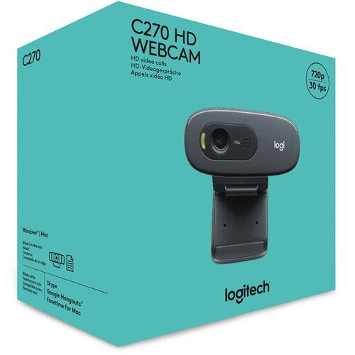 로지텍 Logitech C270 HD Webcam (Black)