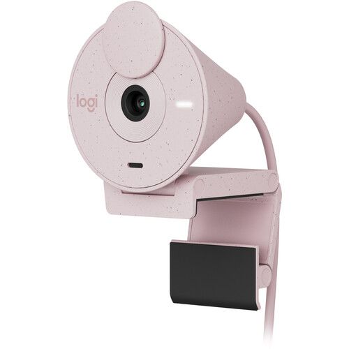 로지텍 Logitech Brio 300 1080p Full HD Webcam (Rose)