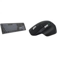 Logitech MX Mechanical Wireless Keyboard & MX Master 3S Mouse Set (Tactile Quiet Switches, Black)