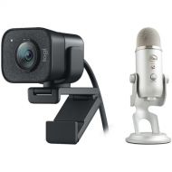 Logitech StreamCam Full HD Webcam and Blue Yeti USB Microphone Kit