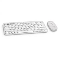 Logitech Pebble 2 Wireless Keyboard and Mouse Combo for Mac (Tonal White)