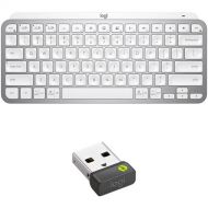 Logitech MX Keys Mini Wireless Keyboard & Logi Bolt USB Receiver Bundle (Pale Gray)