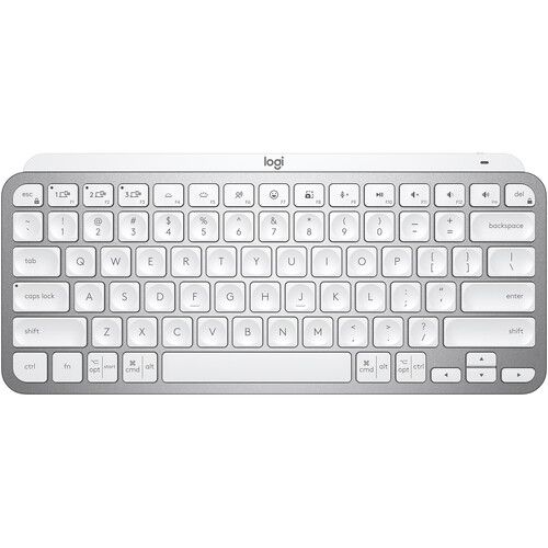 로지텍 Logitech MX Keys Mini Wireless Keyboard & Logi Bolt USB Receiver Bundle (Pale Gray)