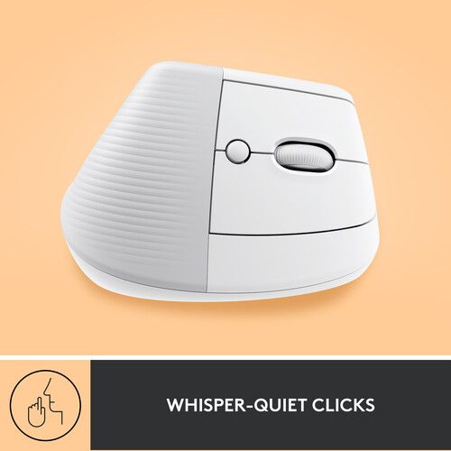 로지텍 Logitech Lift Vertical Ergonomic Wireless Mouse (Off-White)