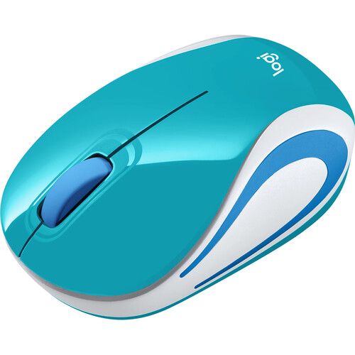로지텍 Logitech M187 Wireless Ultra Portable Mouse (Teal)