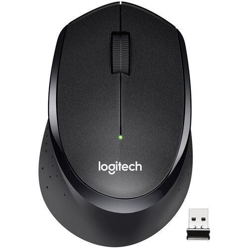 로지텍 Logitech M330 Silent Plus Wireless Mouse (Black)