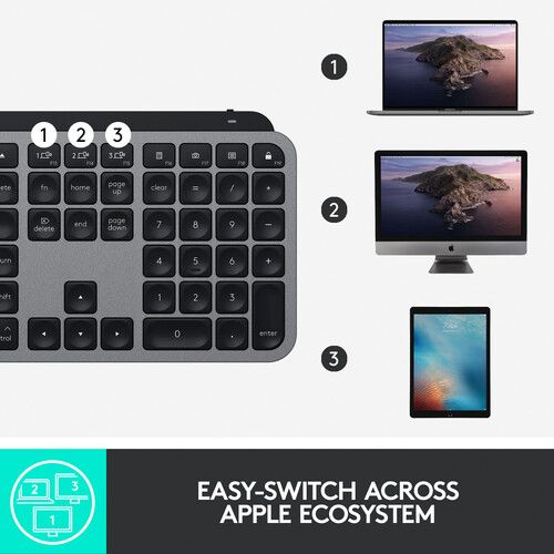 로지텍 Logitech MX Keys Wireless Keyboard for Mac