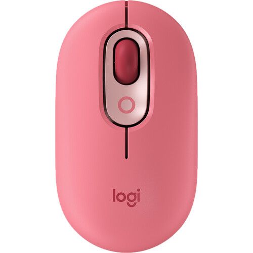 로지텍 Logitech Wireless POP Keys & Silent Mouse + Studio Desk Mat Bundle (Heartbreaker Rose)