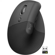 Logitech Lift Vertical Left Handed Ergonomic Wireless Mouse (Graphite)