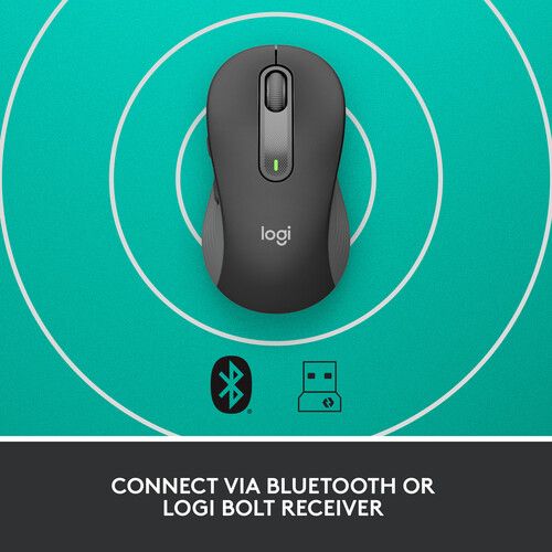 로지텍 Logitech Signature M650 Large Wireless Mouse for Business (Graphite)