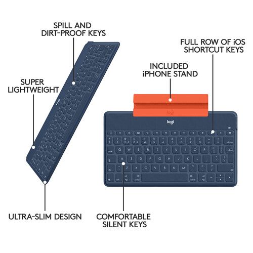 로지텍 Logitech Keys To Go Keyboard for iPad (Classic Blue)