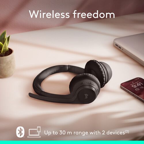 로지텍 Logitech Zone 300 Wireless Headset (Midnight Black)