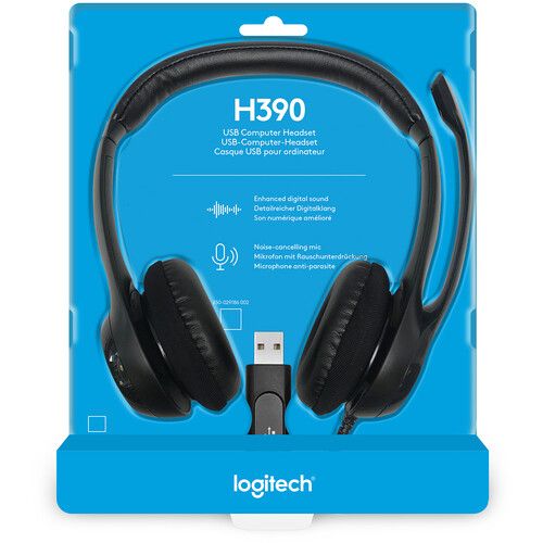 로지텍 Logitech USB Headset H390 (Black)