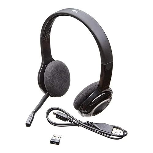 로지텍 Logitech Over-The-Head Wireless Headset H600 (Renewed)