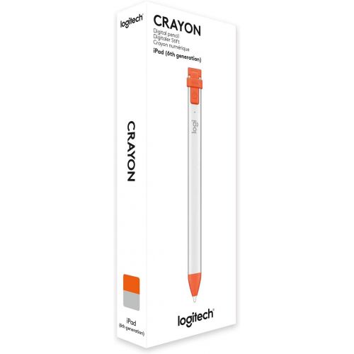 로지텍 [아마존핫딜][아마존 핫딜] Logitech Crayon Digital Pencil for iPad Pro 12.9-Inch (3rd Gen), iPad Pro 11-Inch, iPad (7th Gen), iPad (6th (Gen), iPad Air (3rd Gen), iPad Mini 5, iOS 12.2 and Above  (Orange)