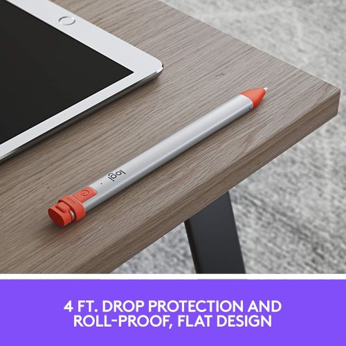 로지텍 [아마존핫딜][아마존 핫딜] Logitech Crayon Digital Pencil for iPad Pro 12.9-Inch (3rd Gen), iPad Pro 11-Inch, iPad (7th Gen), iPad (6th (Gen), iPad Air (3rd Gen), iPad Mini 5, iOS 12.2 and Above  (Orange)