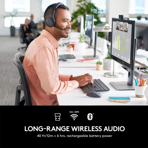로지텍 [아마존베스트]Logitech H800 Bluetooth Wireless Headset with Mic for PC, Tablets and Smartphones
