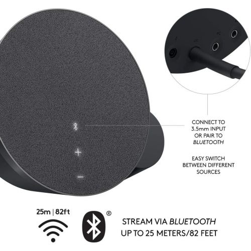 로지텍 [아마존베스트]Logitech MX Sound 2.0 Multi Device Stereo Speakers with premium digital audio for desktop computers, laptops, and Bluetooth-enabled