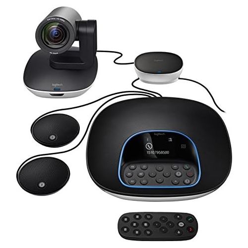 로지텍 [아마존베스트]Logitech Group Video Conferencing Bundle with Expansion Mics for Big Meeting Rooms