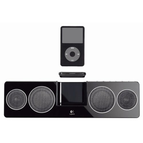 로지텍 [아마존베스트]Logitech Pure-Fi Anywhere 2 Compact Docking Speakers for iPod and iPhone (Black)