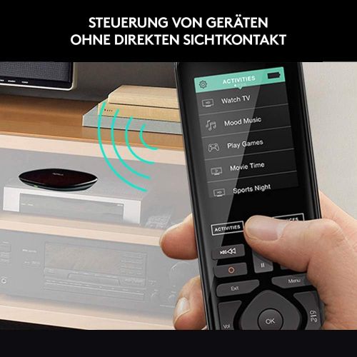 로지텍 [아마존 핫딜]  [아마존핫딜]Logitech Harmony Elite Remote Control, Hub und App - Touchscreen Fernbedienung