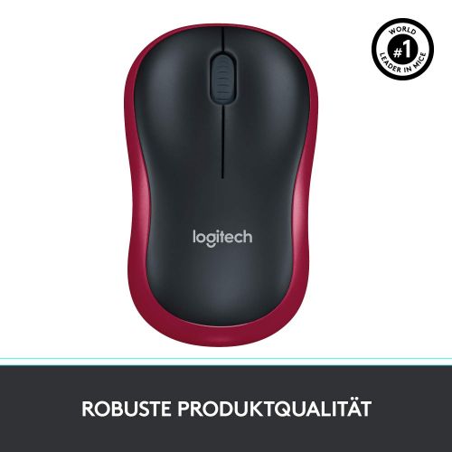 로지텍 [아마존 핫딜]  [아마존핫딜]Logitech M185 schnurlos Maus (USB, kompatible mit Windows, Mac, Linux) red