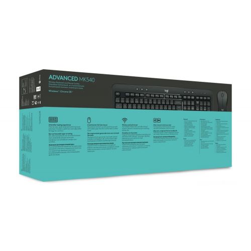 로지텍 [아마존 핫딜]  [아마존핫딜]Logitech MK540 Kabelloses Tastatur-Maus-Set (Lange Batterielaufzeit, QWERTZ Deutsche Layout) schwarz